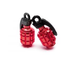Bouchons de valve Replay grenade Rouge