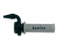 Poignée d'accélérateur Domino MX tirage court 4T Noir