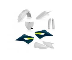 Kit plastiques complet Acerbis Blanc / Jaune / Bleu Husqvarna 250 TC 2016