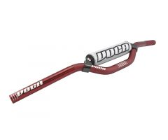 Guidon scooter Voca Racing 22mm rouge avec mousse grise
