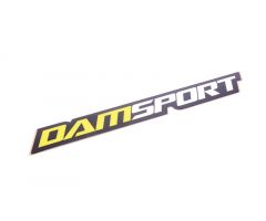 Autocollant Damsport Qualité Premium 14cm Jaune