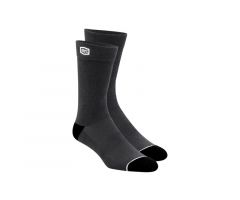 Chaussettes 100% Solid Grise