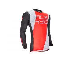 Maillot cross Acerbis MX J-Track One Blanche / Rouge