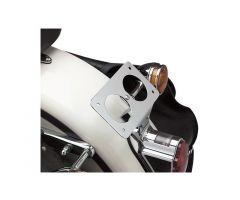 Support de plaque d'immatriculation Drag Specialties Chromé Horizontal Harley Davidson FLSTF 1450 / FLSTC 1450 ...